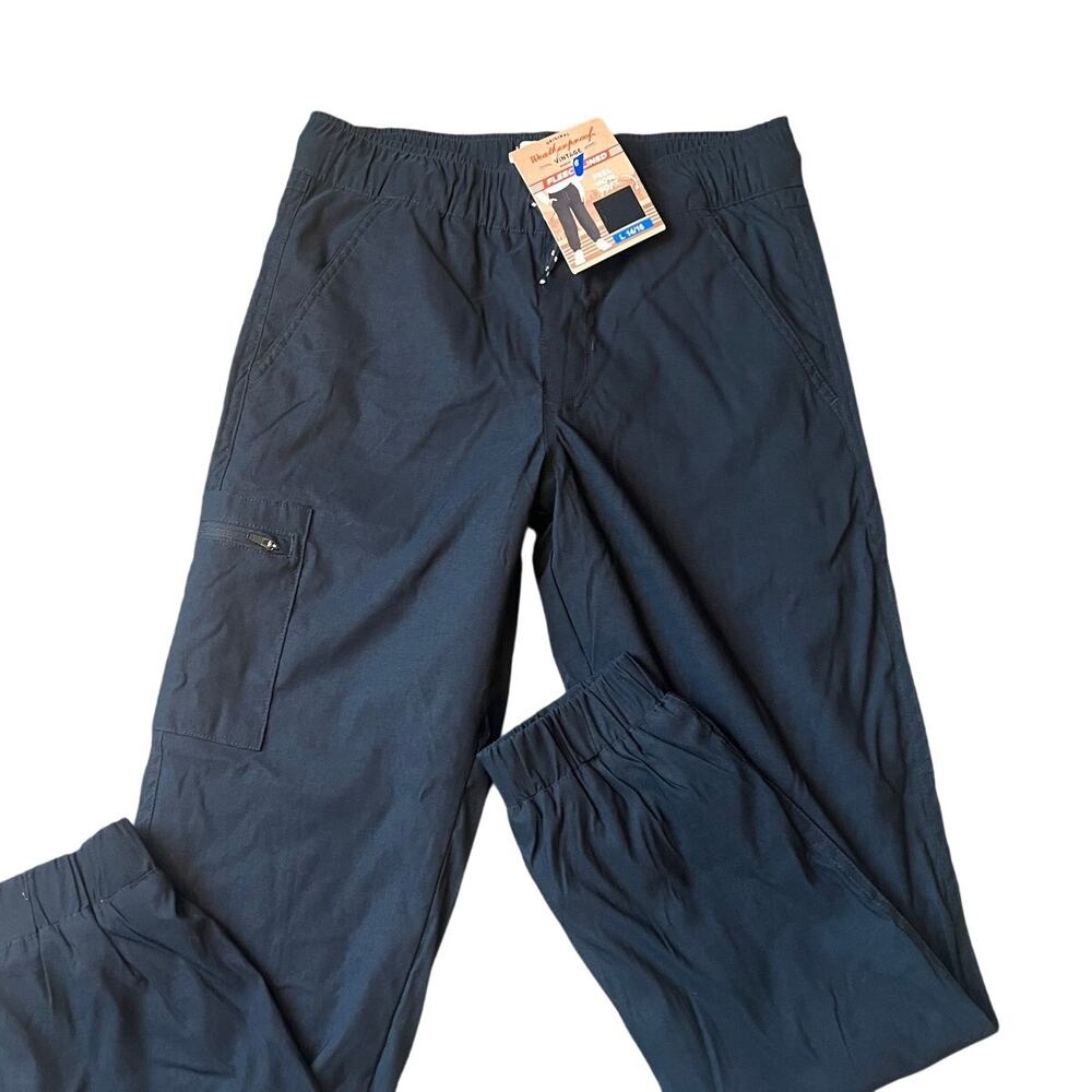 NWT Boys Weatherproof Vintage Fleece Lined Jogger, Large, 14/16, Black, Warm